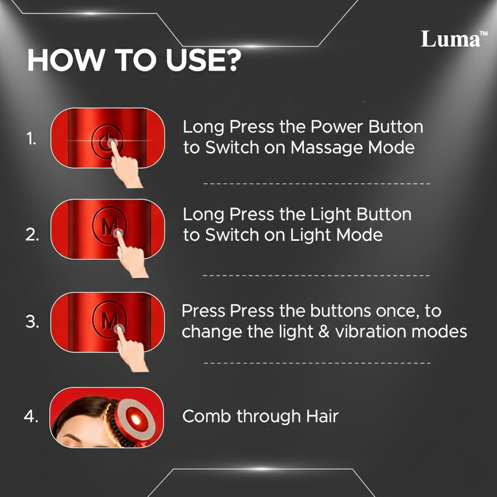 Luma - Red Light Scalp Massager